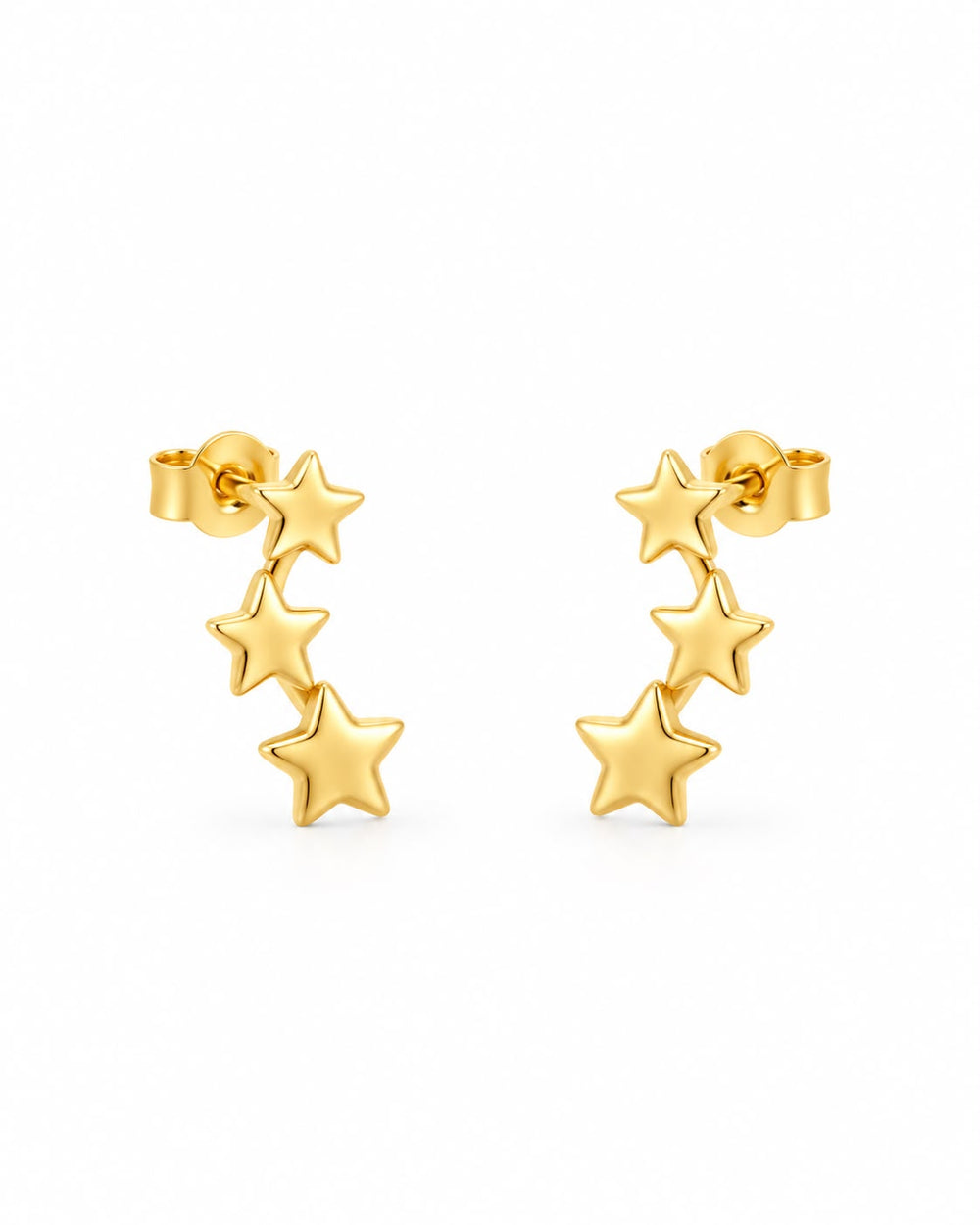 ARETES ORO 10K ESTRELLAS