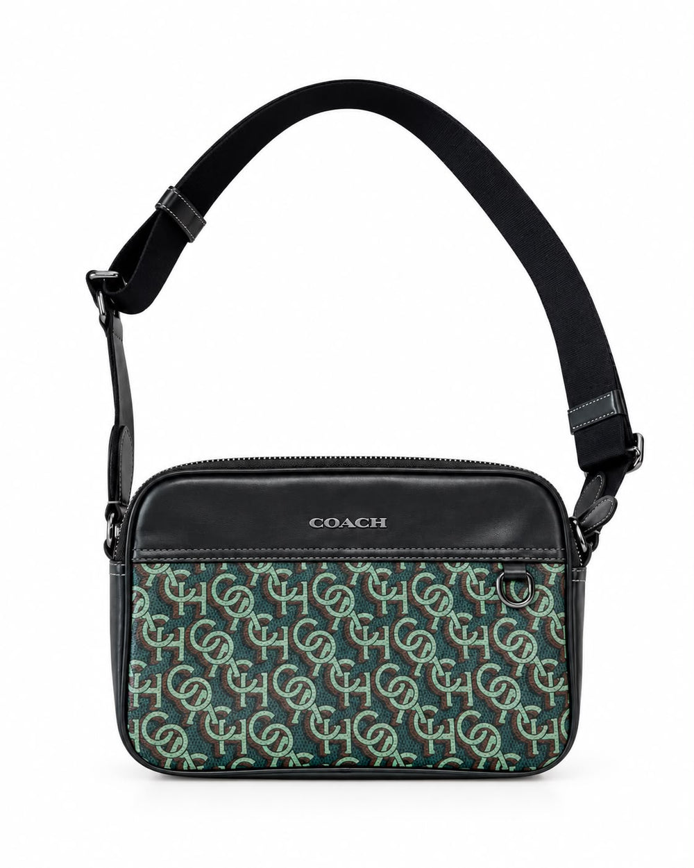 BANDOLERA COACH MOD1 CUADRADA VERDE OLIVO