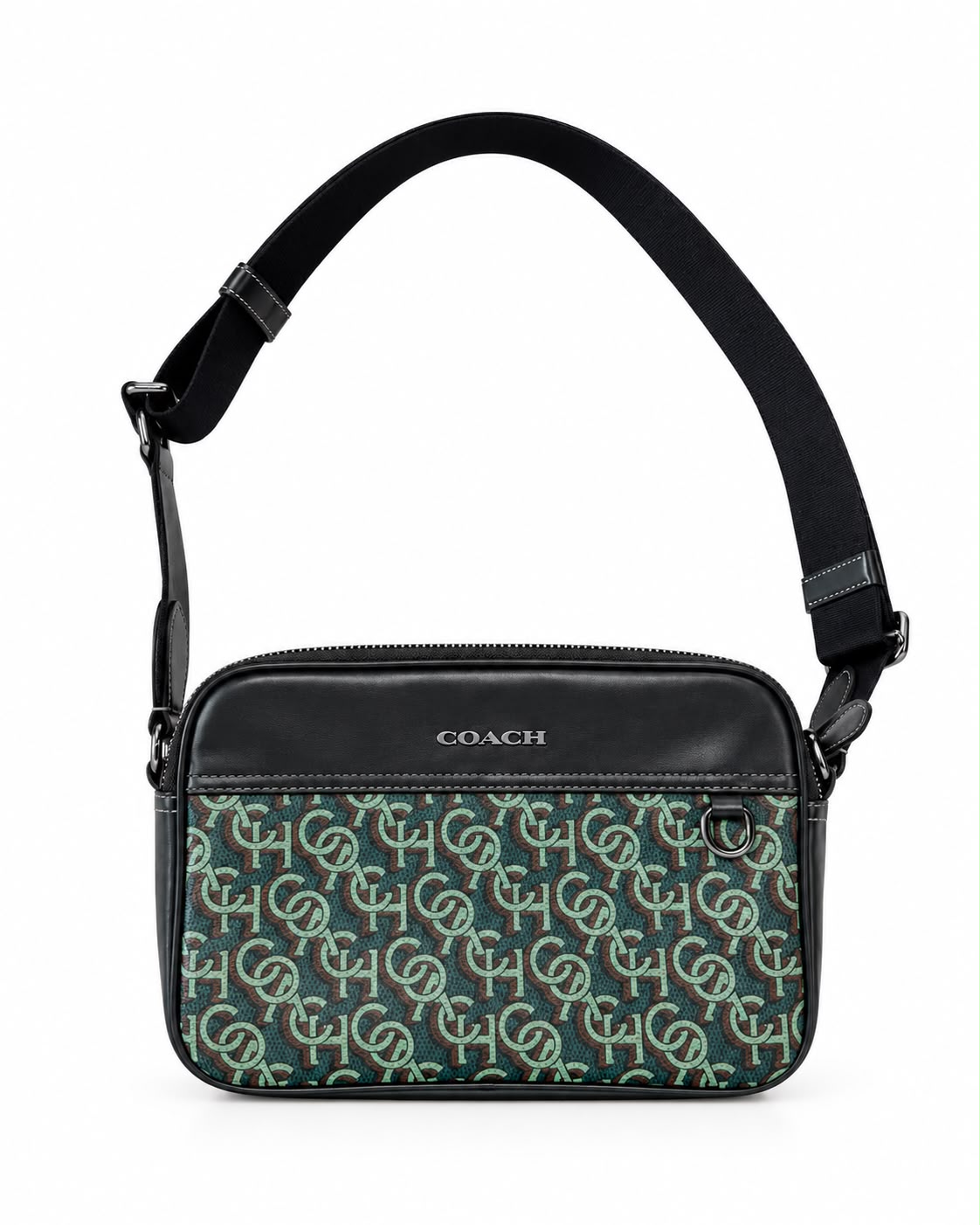 BANDOLERA COACH MOD1 CUADRADA VERDE OLIVO