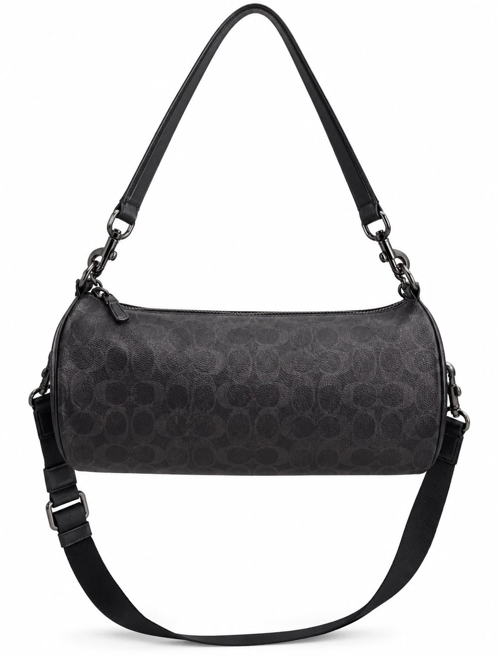 BANDOLERA COACH MOD4 CILINDRO NEGRO RELIEVE
