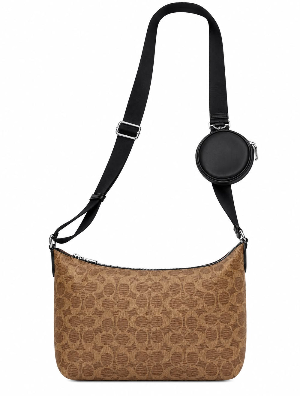 BANDOLERA COACH MOD7 CON AUDIFONOS CAFÉ RELIEVE