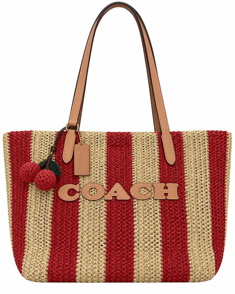 BOLSA COACH TOTE PLAYA ROJO CEREZA