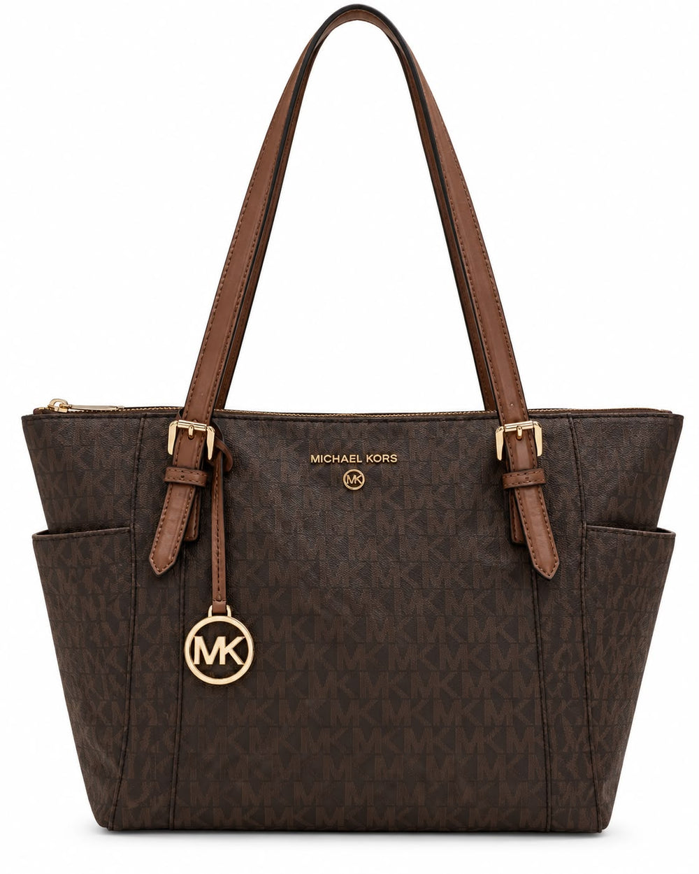 BOLSA MK JET SET CAFÉ MONOGRAMAS
