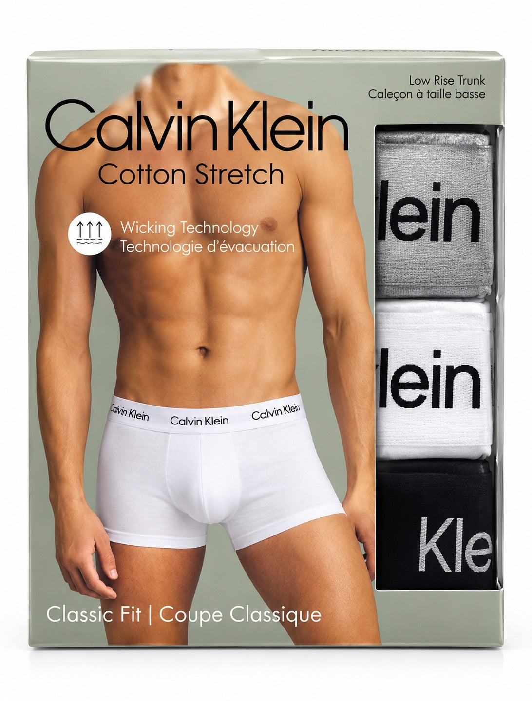 BOXER CK STRETCH TRICOLOR