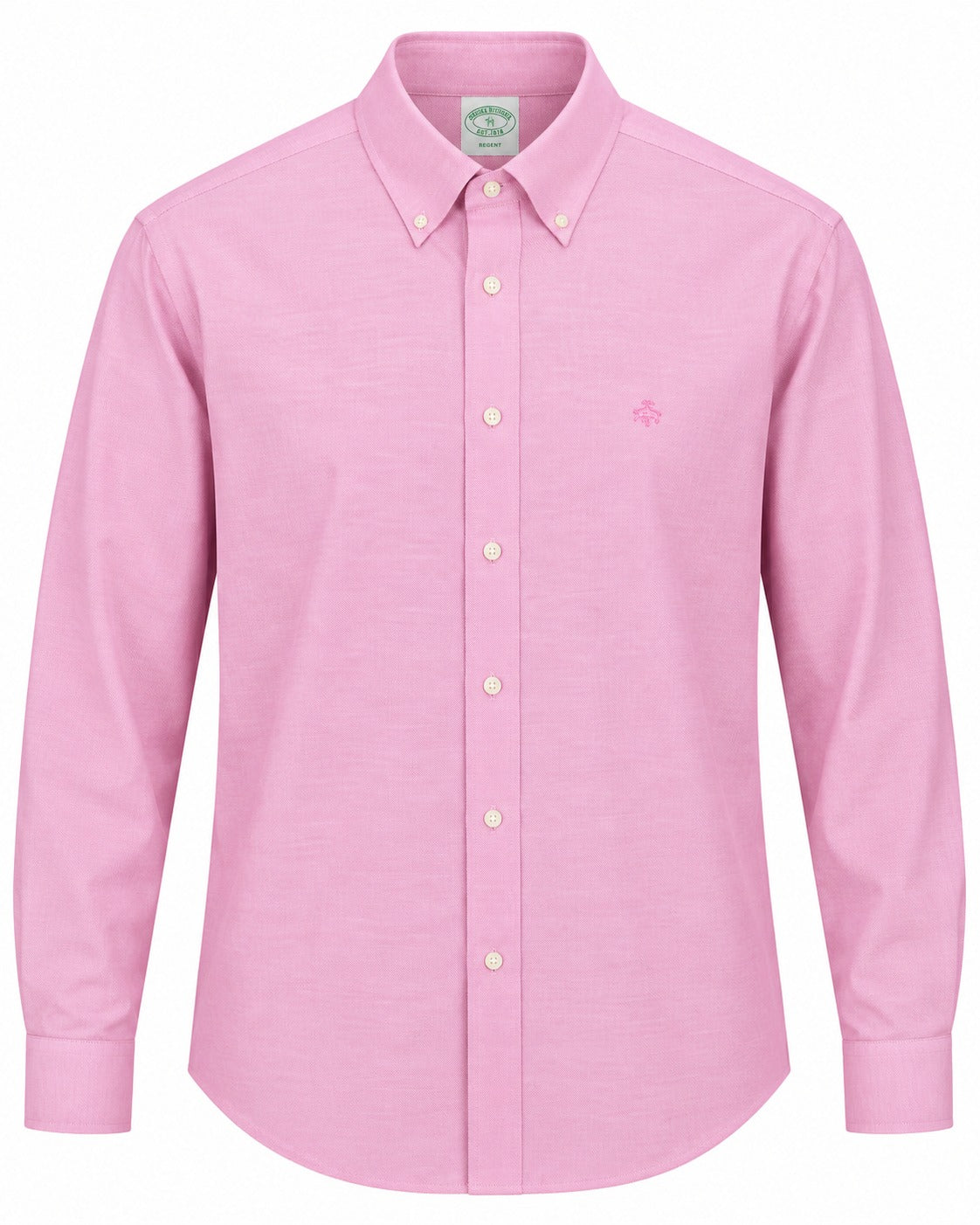 CAMISA BROOKS BROTHERS 42112 SLIM MONOGRAMA ROSA XS