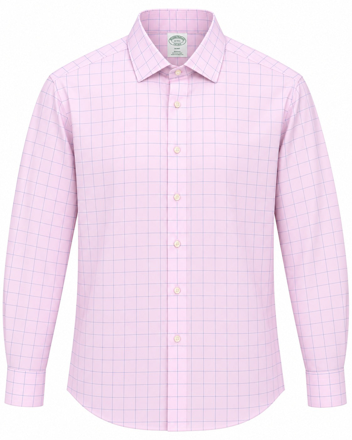 CAMISA BROOKS BROTHERS 42112 SLIM ROSA CUADROS M