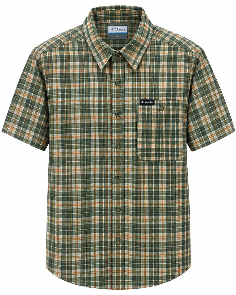 CAMISA COLUMBIA 1900051467 ACTIVE FIT MANGA CORTA VERDE