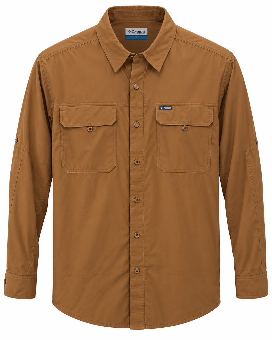 CAMISA COLUMBIA ACTIVE FIT 2106631224 CAFÉ M