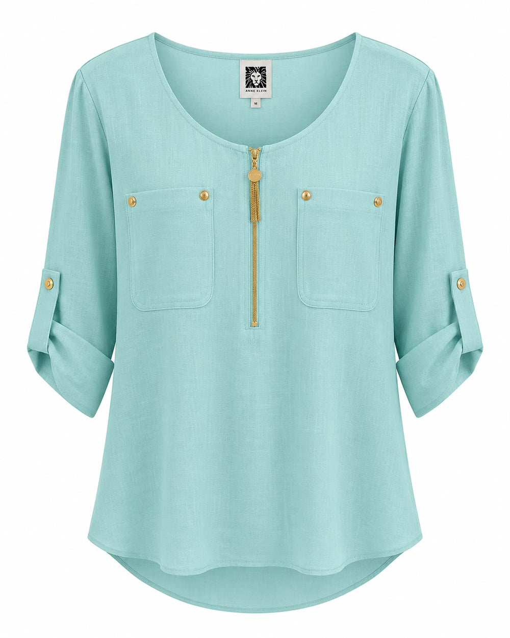 CAMISA DAMA ANNE KLEIN AZUL MENTA S