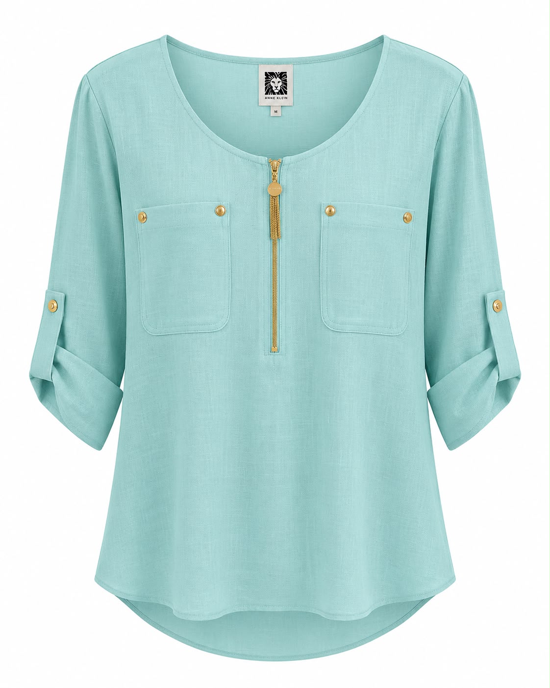 CAMISA DAMA ANNE KLEIN AZUL MENTA S