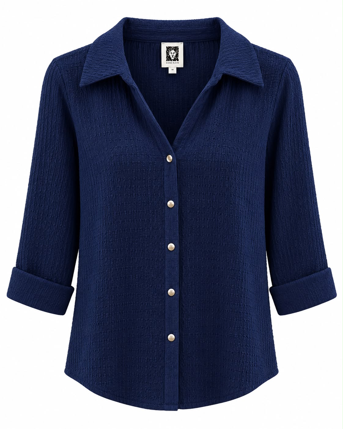 CAMISA DAMA ANNE KLEIN AZUL NAVY S