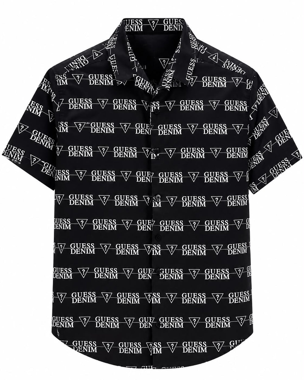 CAMISA GUESS JBLK MANGA CORTA NEGRA M