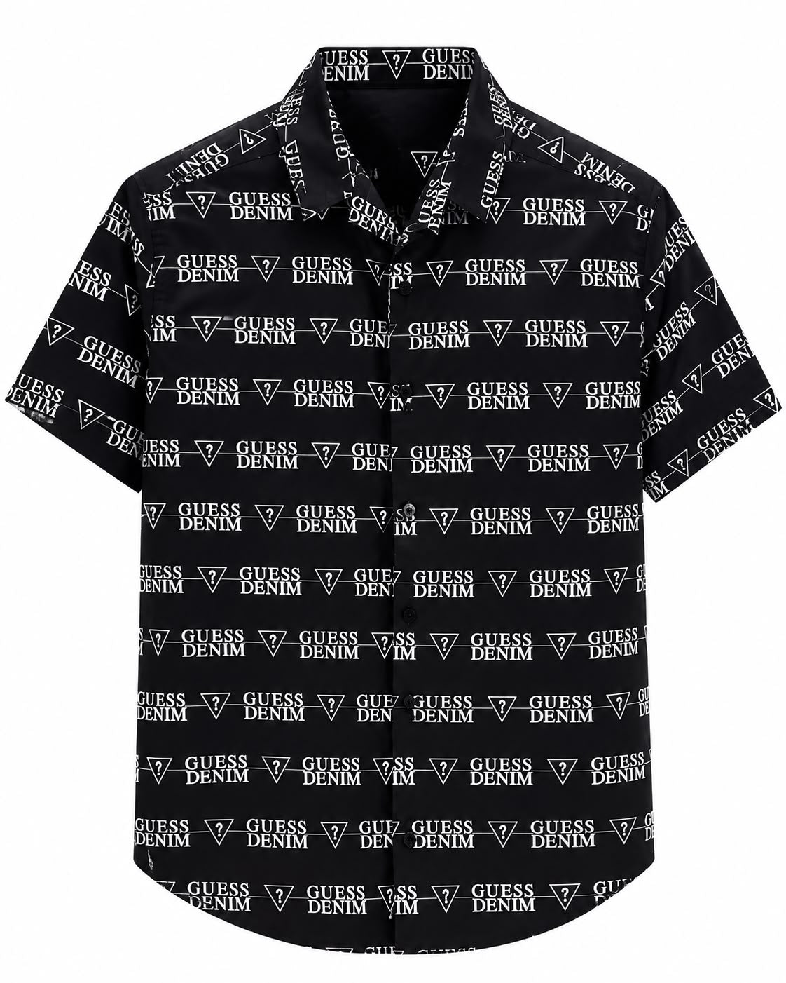 CAMISA GUESS JBLK MANGA CORTA NEGRA M