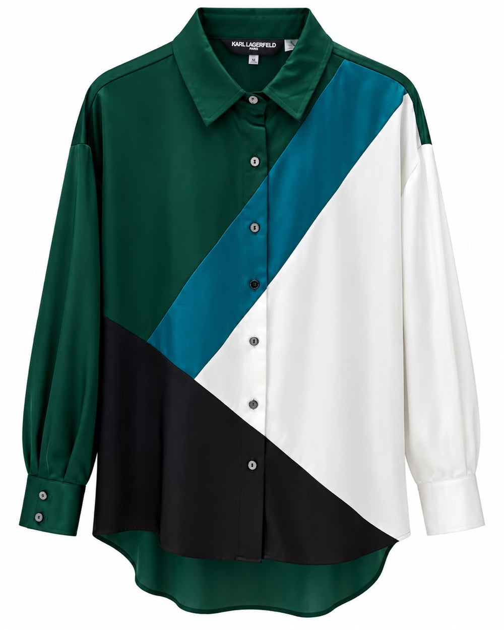 CAMISA KARL LAGERFELD L4GA3518 VERDE RAYAS S