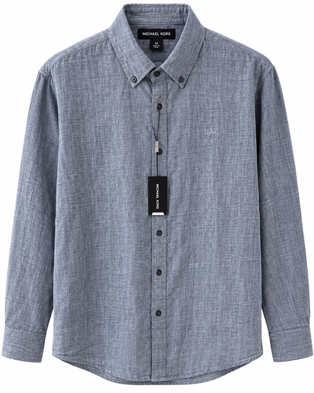 CAMISA MK CHAMBRI SLIM FIT GRIS M