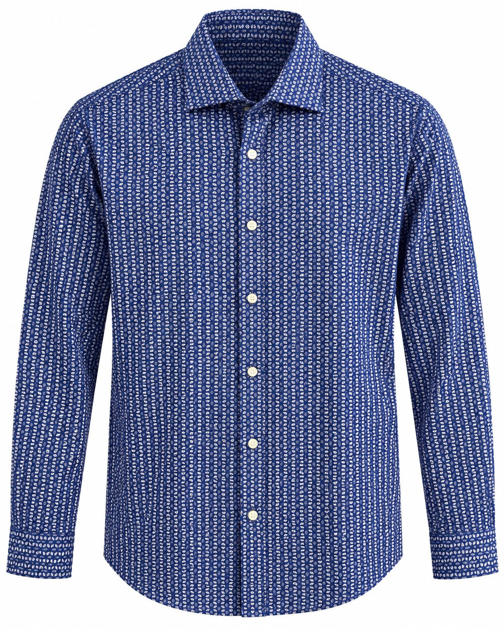 CAMISA MK DR3516 SLIM FIT AZUL ROMBOS M