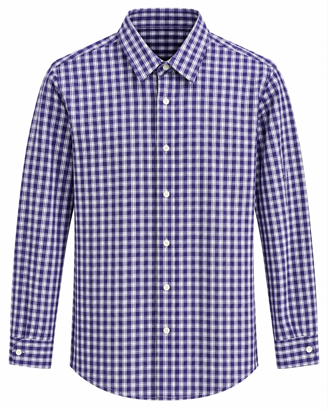 CAMISA MK IRIS CLASICC FIT MORADO CUADROS L