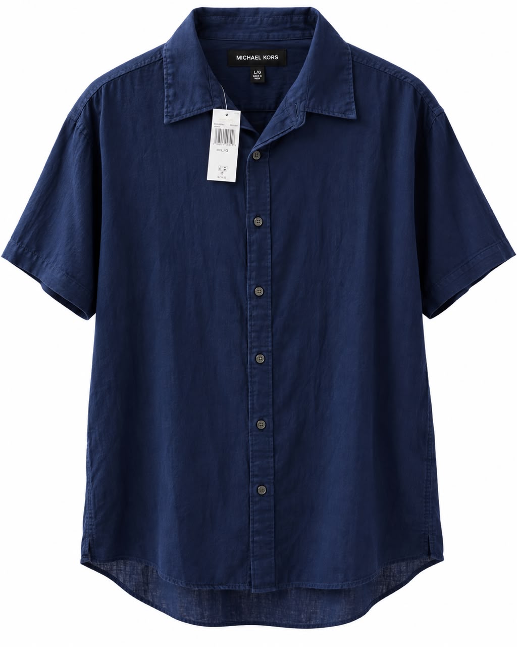 CAMISA MK TRANS1 MANGA CORTA AZUL