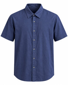 CAMISA MK TRANS1 MANGA CORTA AZUL