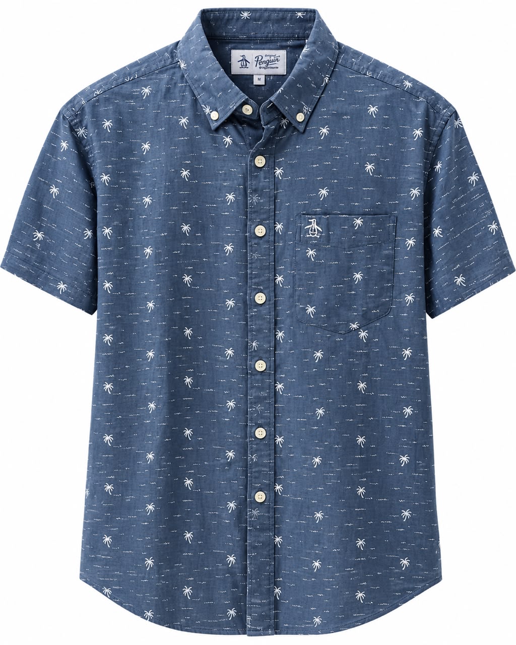 CAMISA PENGUIN 0CWS2203 MANGA CORTA PALMERAS M