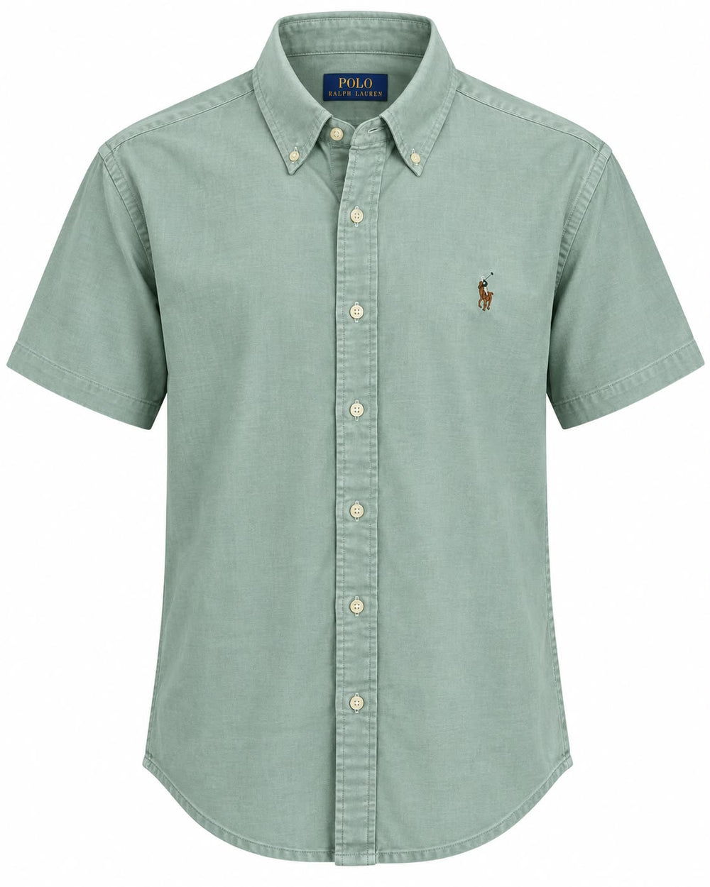 CAMISA POLO RALPH LAUREN 710922 SLIM FIT MANGA CORTA VERDE LISA S