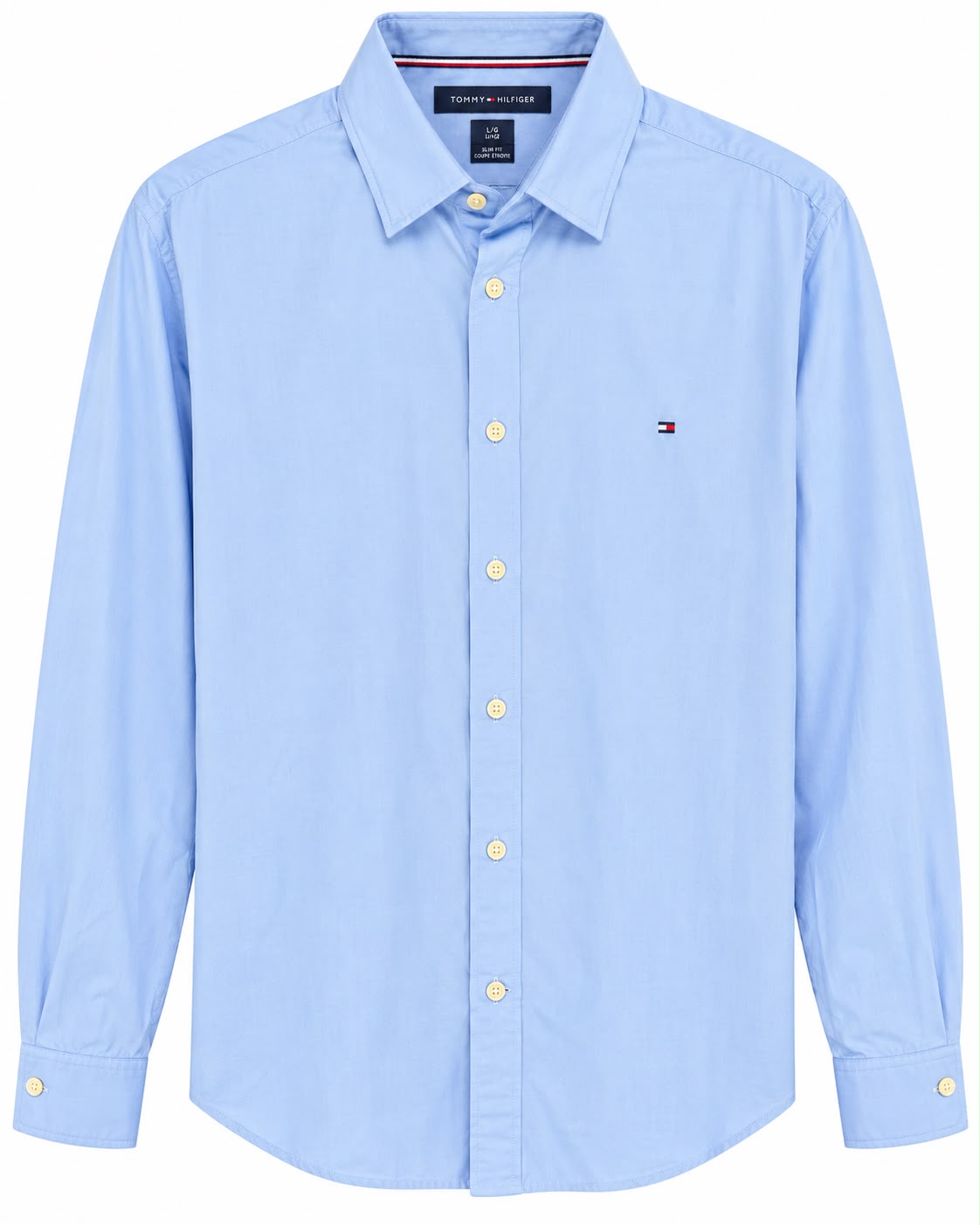 CAMISA TOMMY HILFIGER 78J6656 SLIM FIT AZUL L