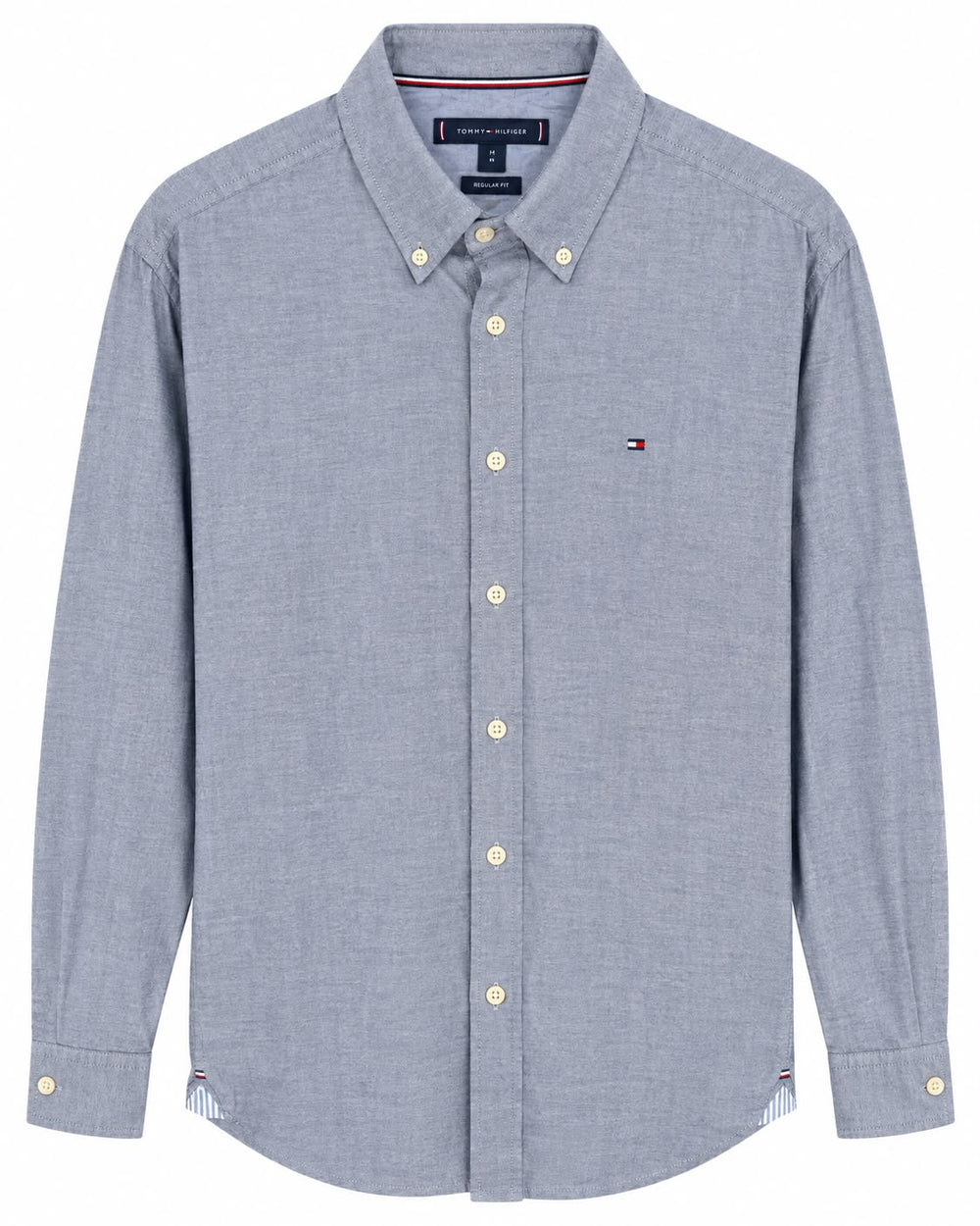 CAMISA TOMMY HILFIGER 78J8433 REGULAR FIT STRETCH GRIS XXL