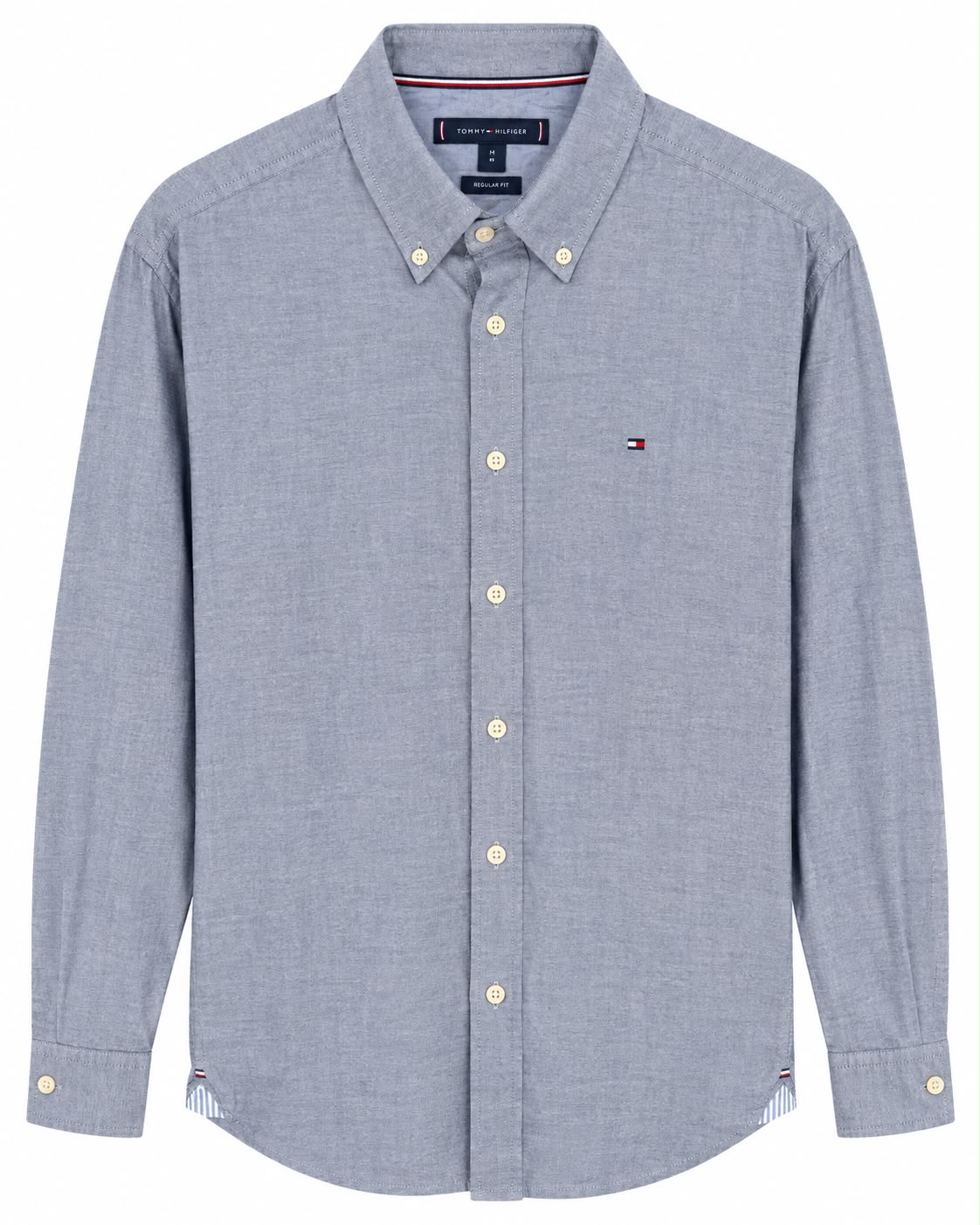 CAMISA TOMMY HILFIGER 78J8433 REGULAR FIT STRETCH GRIS XXL