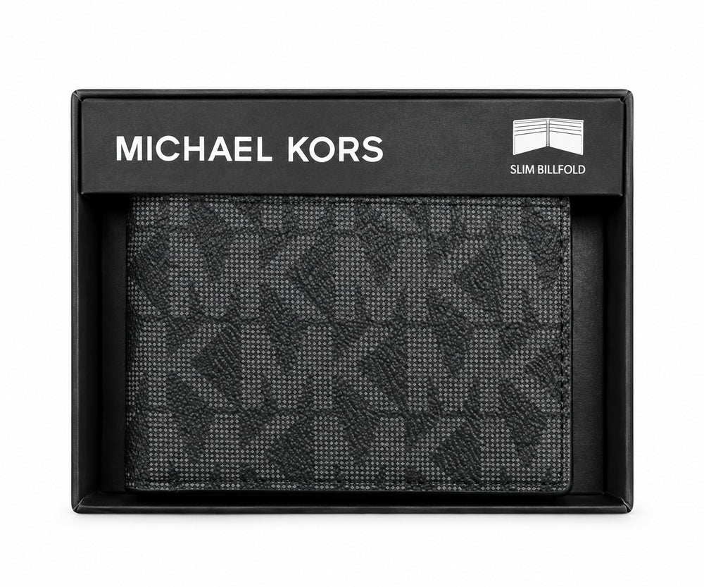 CARTERA MK 86F5SANF5V RELIEVE MONOGRAMA NEGRO