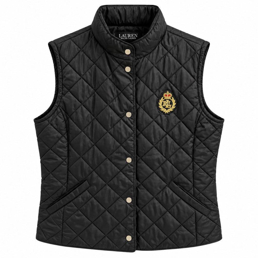 CHALECO DAMA POLO RALPH LAURENT NEGRO ROMBOS L