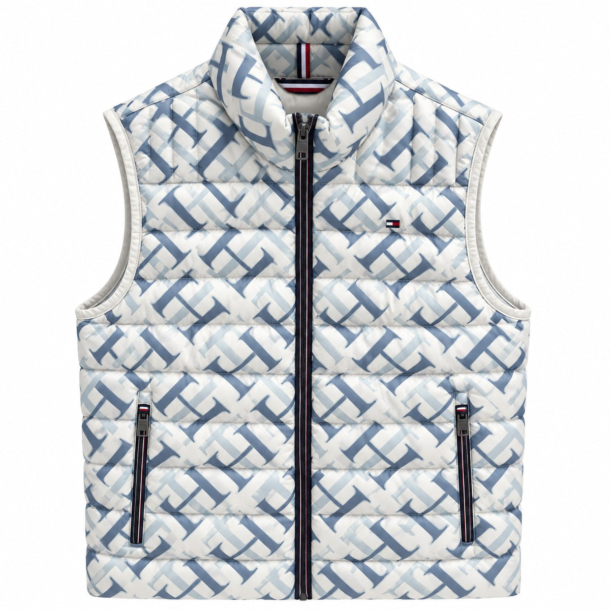 CHALECO TOMMY 519AN478 BLANCO MONOGRAMAS M