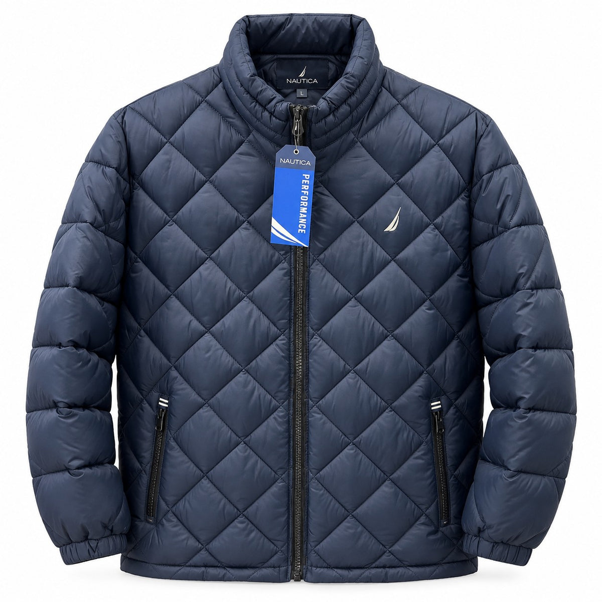 CHAMARRA CABALLERO NAUTICA ROMBOS AZUL M