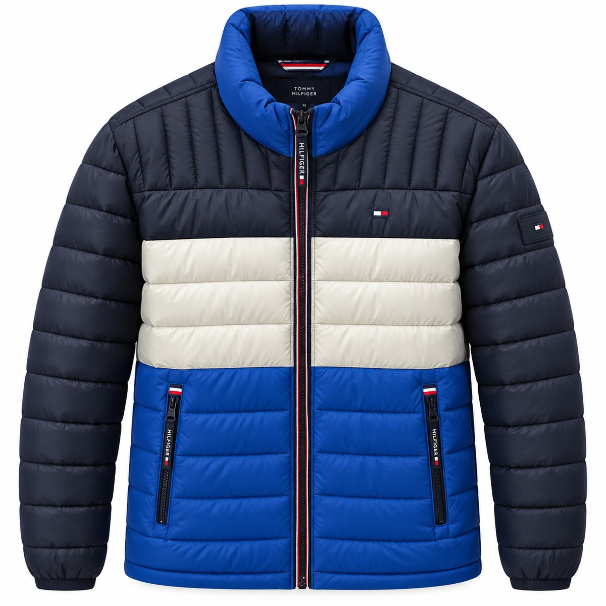 CHAMARRA CABALLERO TOMMY 150AN796 TRICOLOR AZUL, NAVI Y BLANCO S