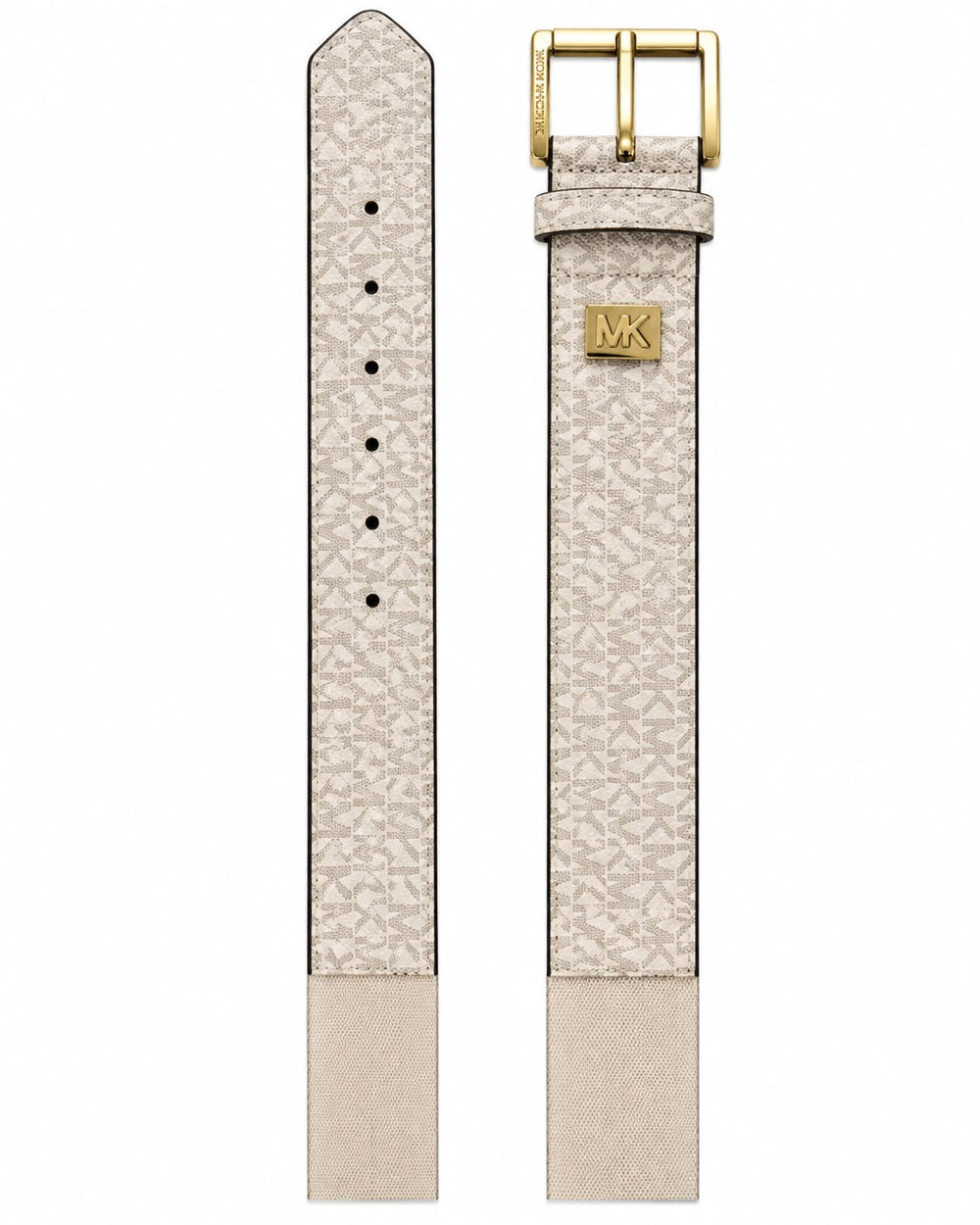 CINTURON DAMA MK GRUESO MONOGRAMA BLANCO M
