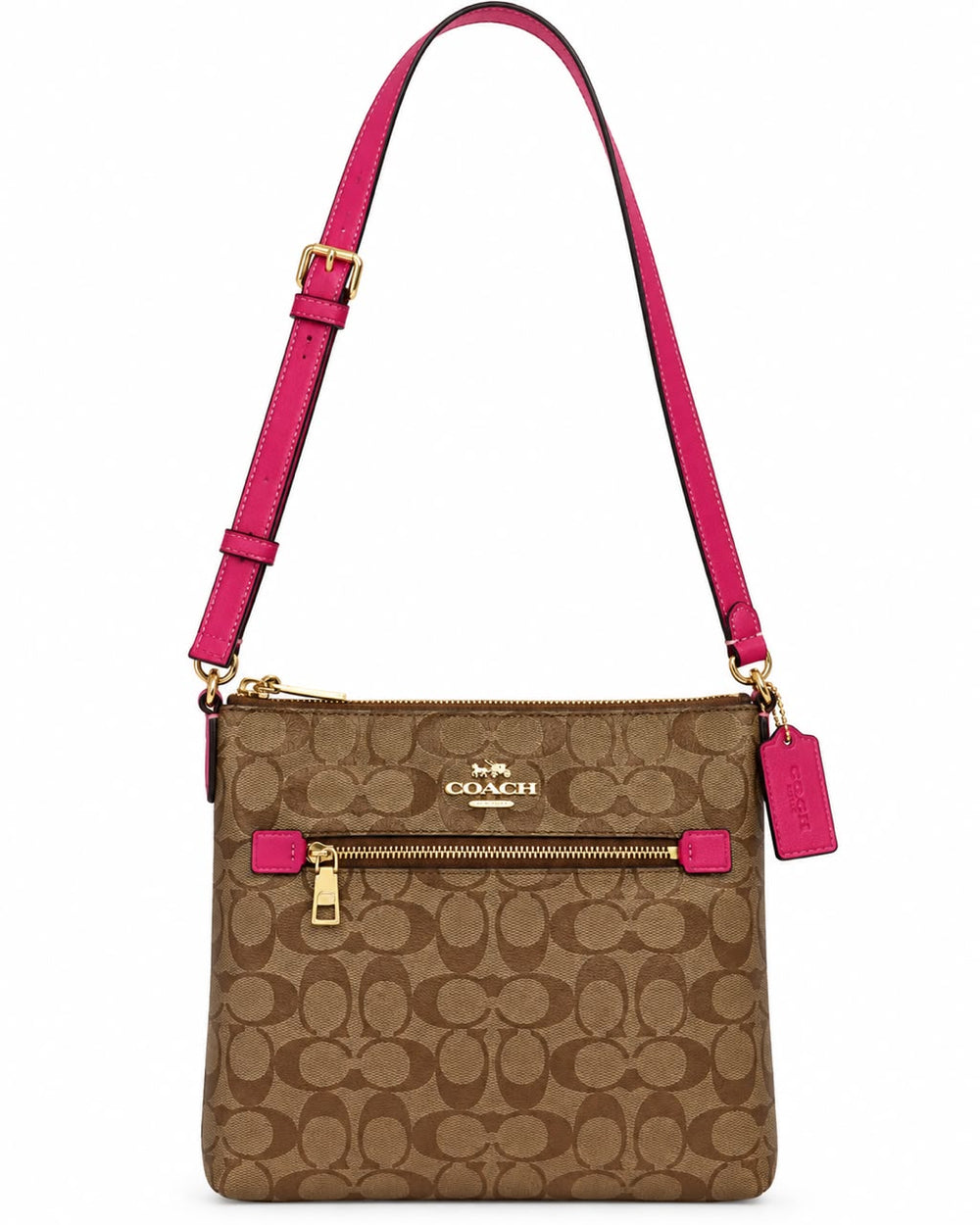 CROSSBODY COACH ROWAN CAFÉ/ROSA GRANDE