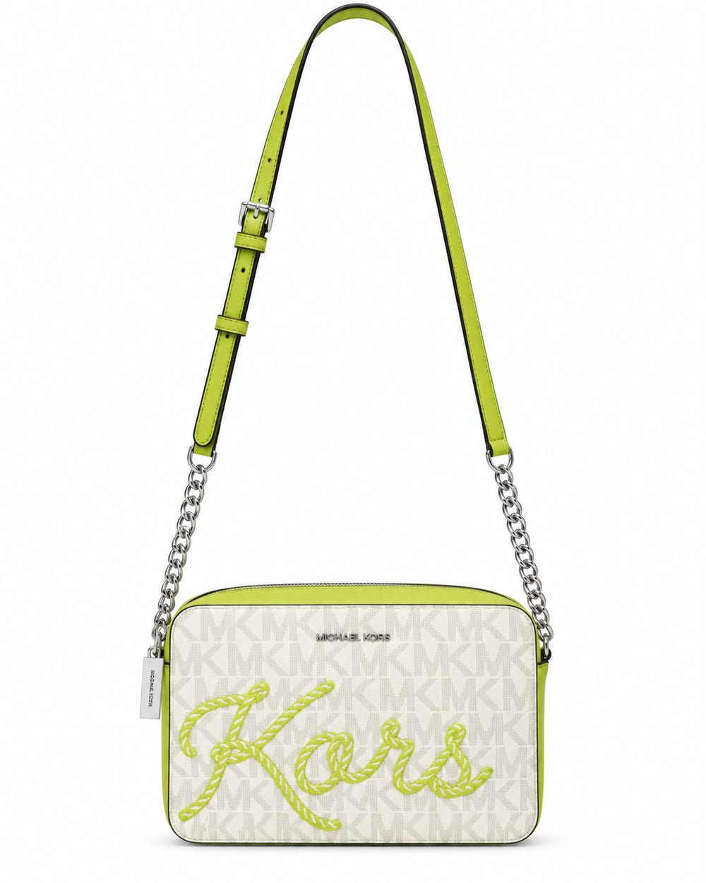 CROSSBODY MK A BLANCA/VERDE