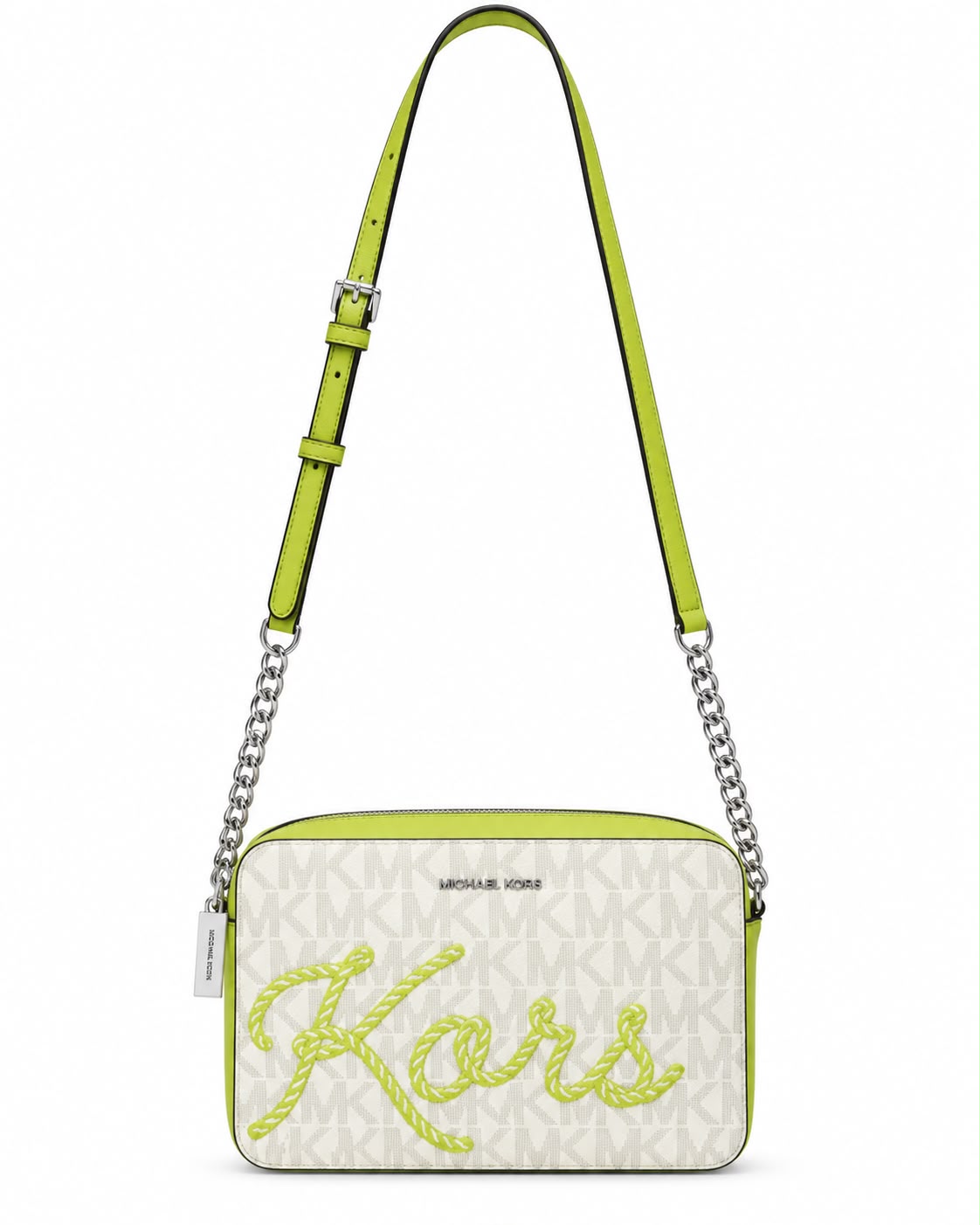 CROSSBODY MK A BLANCA/VERDE