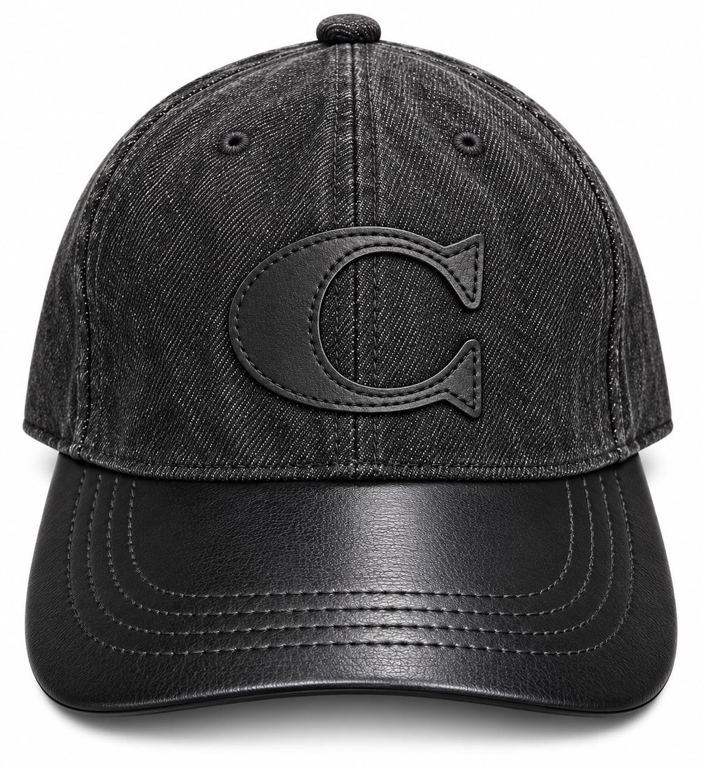 GORRA COACH NEGRO CON C NEGRA