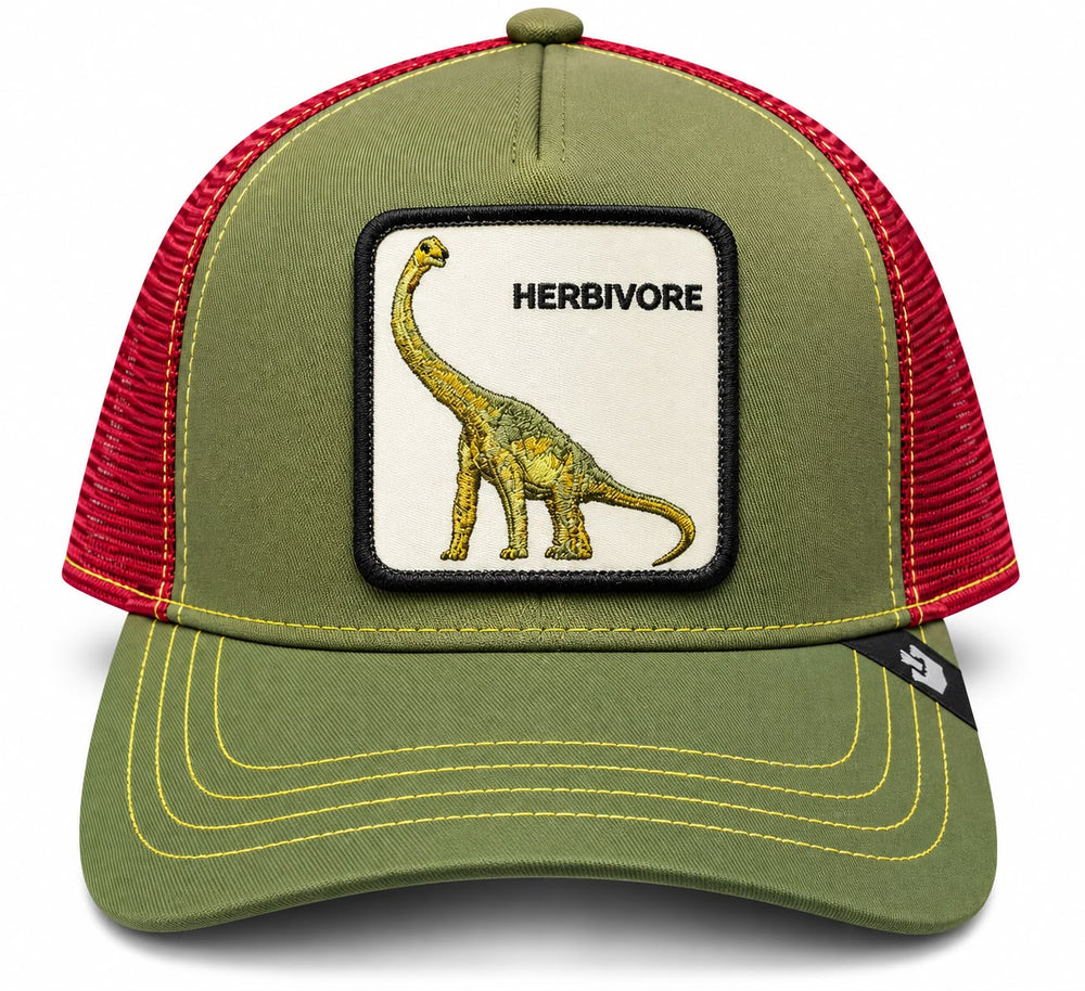 GORRA GOORIN BROS HERBIVORE VERDE/ROJO