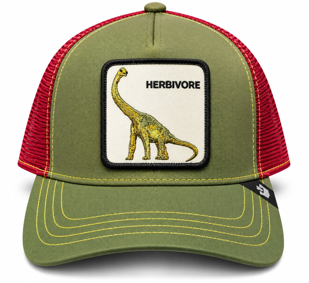 GORRA GOORIN BROS HERBIVORE VERDE/ROJO