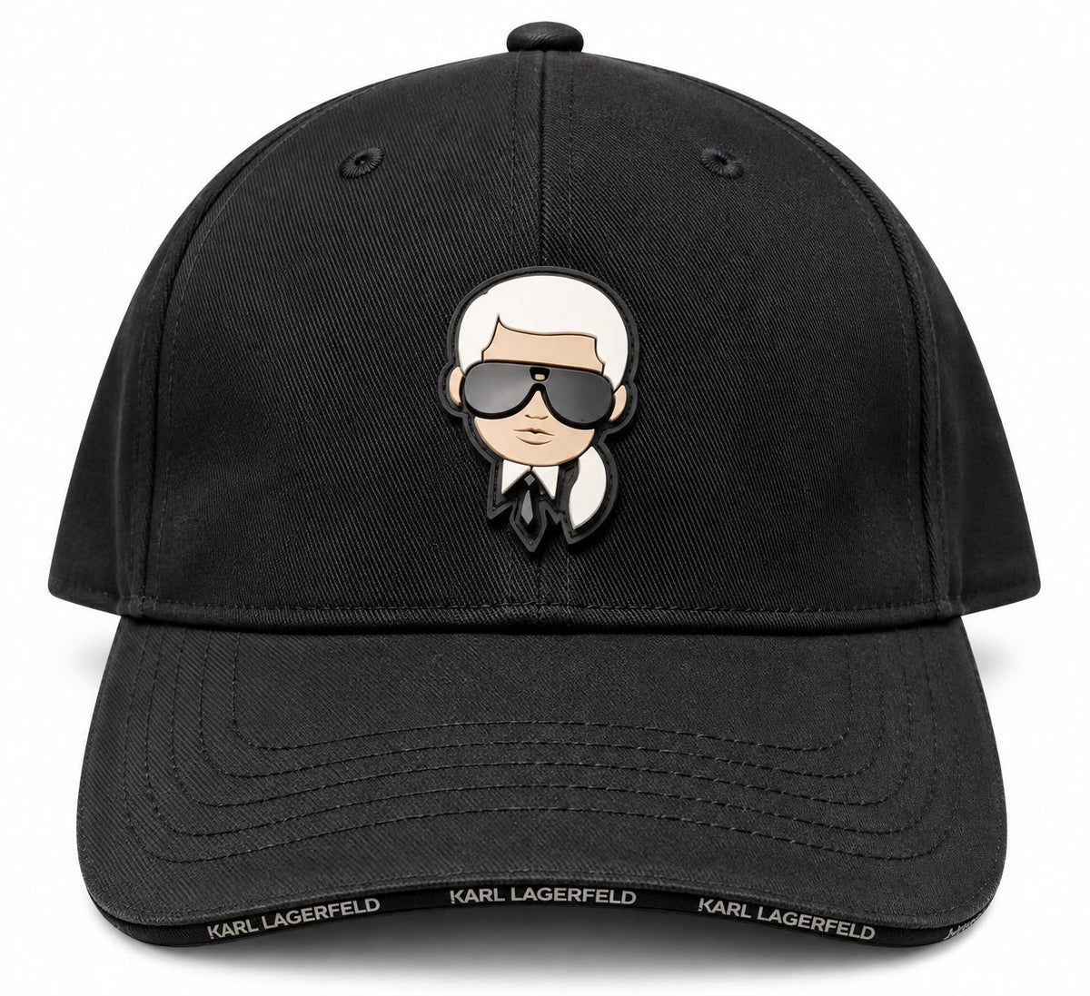 GORRA KARL LAGERFELD VINIL MONOGRAMA NEGRO