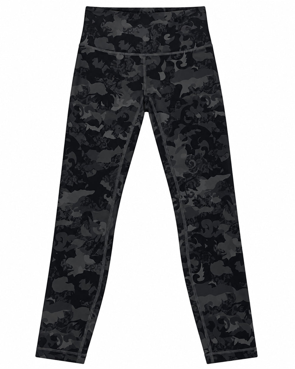 LEGGINGS DAMA LULU LEMON MOD1 NEGRO/GRIS FLORES 4