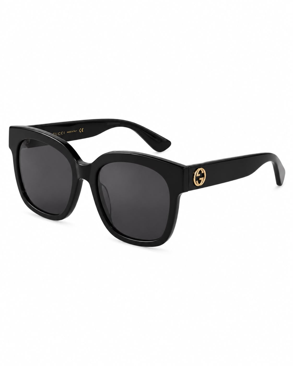 LENTES GUCCI GG0034S 001 SQUARE SHAPE BLACK GOLD