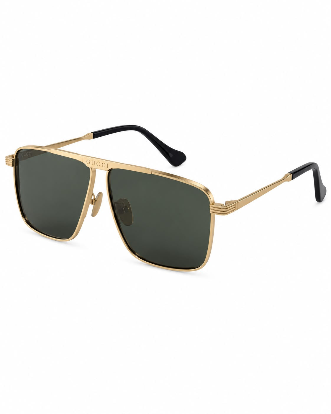 LENTES GUCCI Gg0448s 001 AVIATOR NEGRO GRIS ACETATO