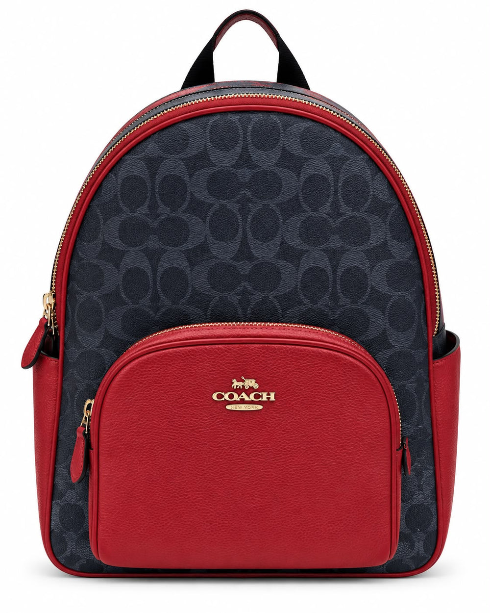 MOCHILA COACH DAMA MOD1 AZUL MONOGRAMA