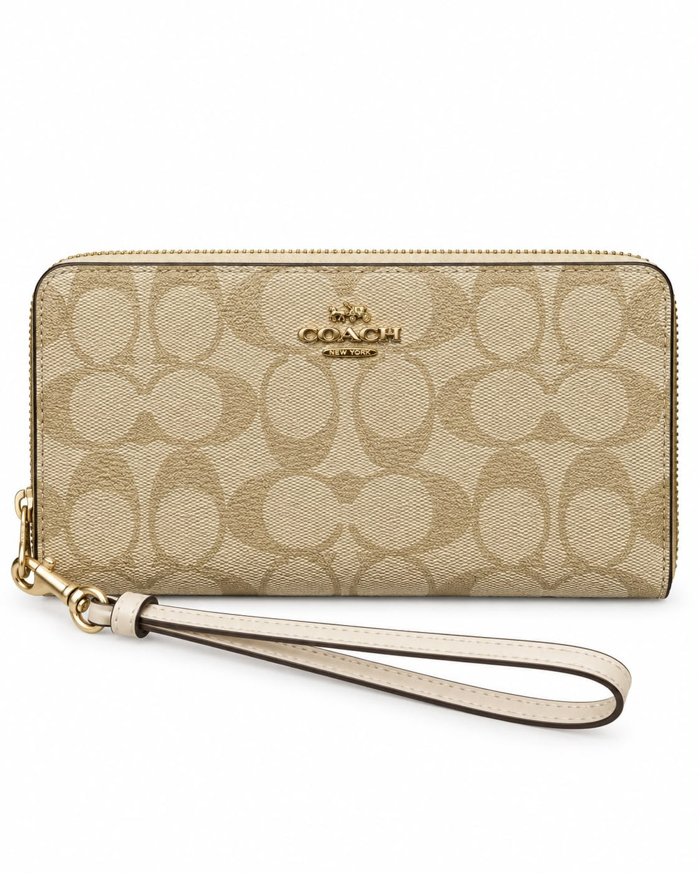 MONEDERO COACH MOD3 BEIGE BLANCO