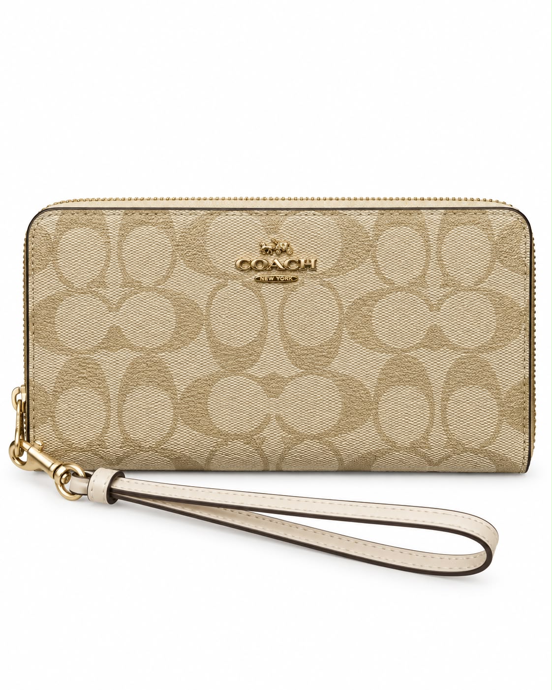 MONEDERO COACH MOD3 BEIGE BLANCO