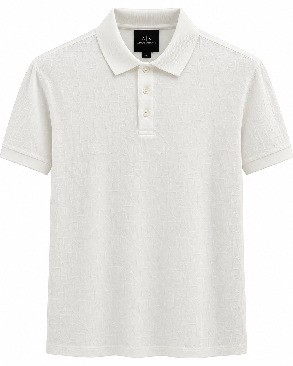 PLAYERA CABALLERO ARMANI EXCHANGE POLO MONOGRAMA XM000219 AF28438 OFF WHITE