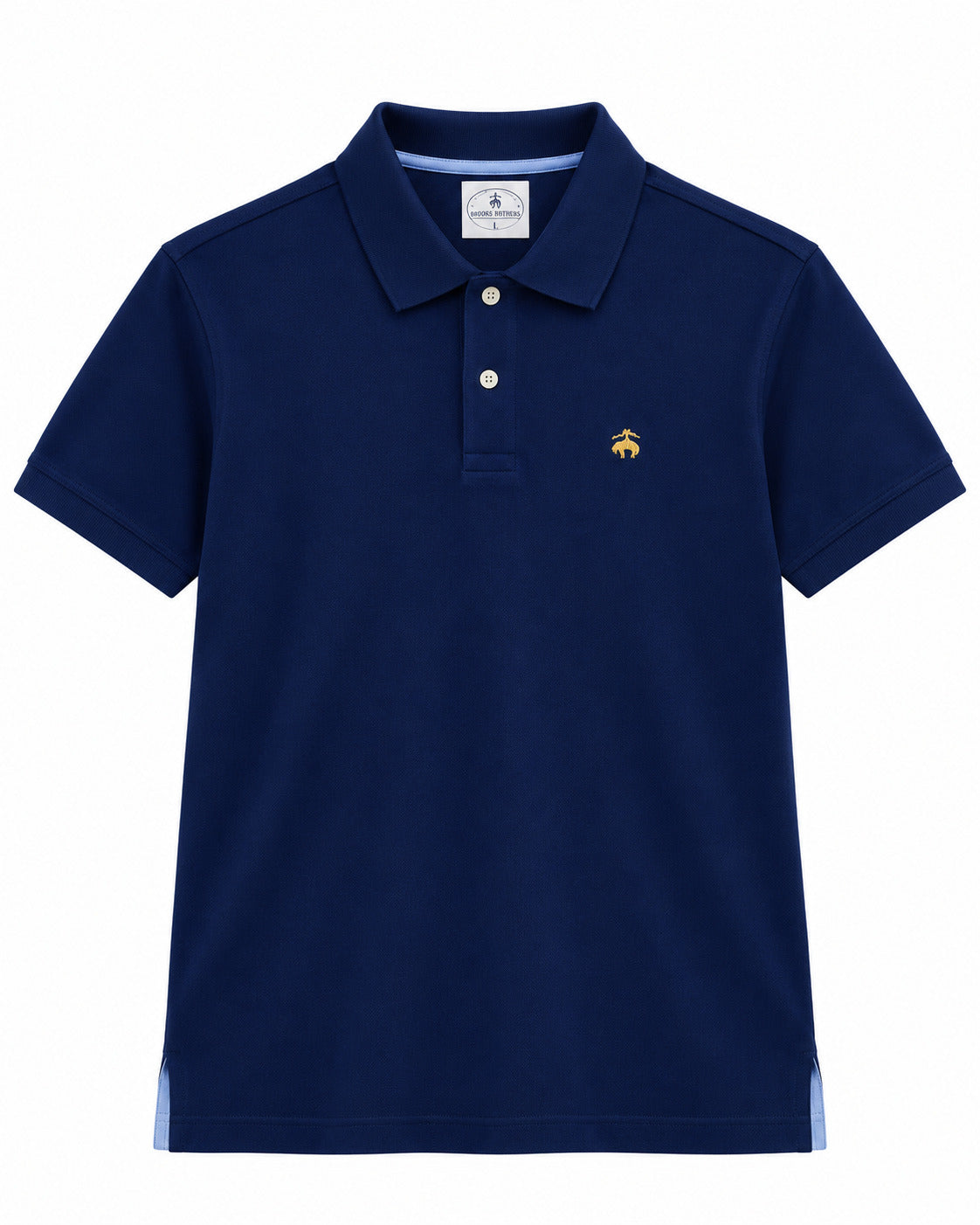 PLAYERA CABALLERO BROOKS BROT. CUELLO POLO AZUL REY SLIM FIT 27 320001 4144 00219573 RN 93986 M