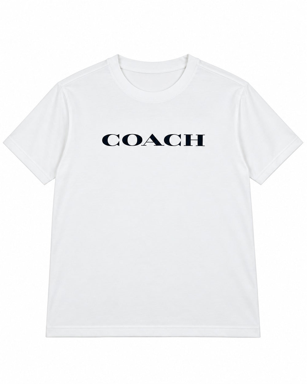 PLAYERA CABALLERO COACH CUELLO REDONDO BLANCO LOGO COACH NEGRO XL